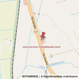 Mappa Via Aurelia Nord, Km.159, 58015 Orbetello, Grosseto (Toscana)