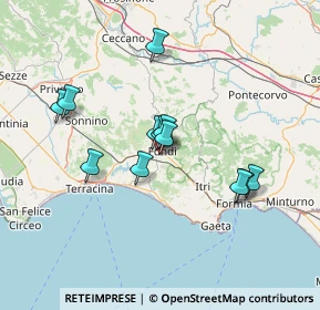 Mappa Via Carbonia, 04022 Fondi LT, Italia (12.425)