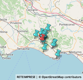 Mappa Via Carbonia, 04022 Fondi LT, Italia (5.89692)