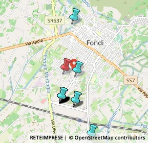 Mappa Via Carbonia, 04022 Fondi LT, Italia (0.9845)