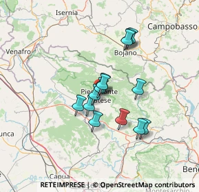 Mappa Via V. di Matteo, 81016 Piedimonte Matese CE, Italia (11.015)