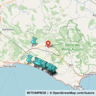 Mappa Via Basilicata, 04022 Fondi LT, Italia (9.4315)