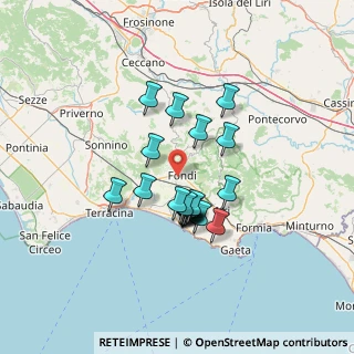 Mappa Via Spinete II, 04022 Fondi LT, Italia (11.0995)