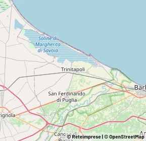 Mappa 76015 Trinitapoli BT, Italia (5.2935)