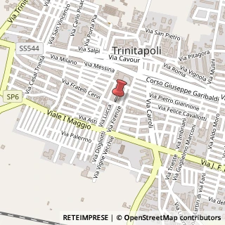 Mappa Via Fratelli Cervi, 14, 76015 Trinitapoli, Barletta-Andria-Trani (Puglia)