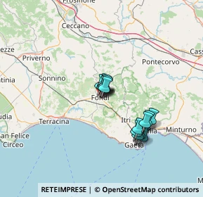 Mappa Via Umberto Saba, 04022 Fondi LT, Italia (10.76429)