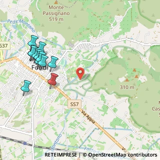 Mappa Via Vetrine, 04022 Fondi LT, Italia (1.34154)