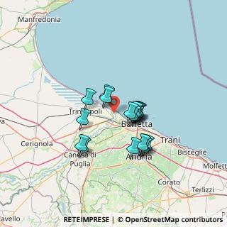 Mappa Zona Cannafesca, 76016 Margherita di Savoia BT, Italia (10.91333)