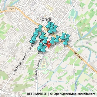 Mappa Via Cristoforo Colombo, 04022 Fondi LT, Italia (0.302)