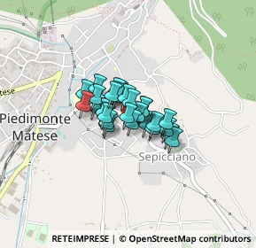 Mappa Via Salvo D'Acquisto, 81016 Piedimonte Matese CE, Italia (0.22143)