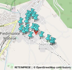 Mappa Via Salvo D'Acquisto, 81016 Piedimonte Matese CE, Italia (0.3755)