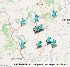 Mappa Via Bebiana, 82020 Circello BN, Italia (6.275)