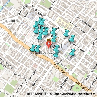 Mappa Piazza dell, 04022 Fondi LT, Italia (0.187)