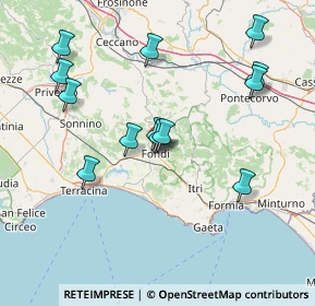 Mappa Via Ponte Nuovo, 04022 Fondi LT, Italia (16.39)