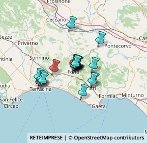 Mappa Via Camillo Benso Conte di Cavour, 04022 Fondi LT, Italia (8.851)