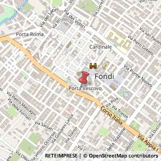Mappa Piazza Porta Vescovo, 8/9, 04022 Fondi, Latina (Lazio)