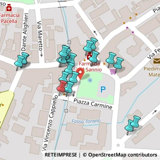 Mappa Piazza Vincenzo Cappello, 81016 Piedimonte Matese CE, Italia (0.03182)