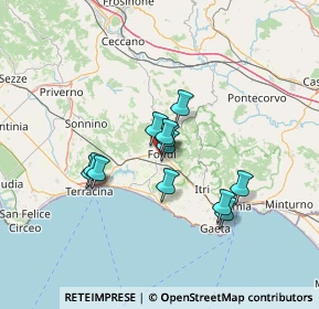 Mappa Via delle Fornaci, 04022 Fondi LT, Italia (10.75833)