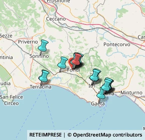 Mappa Via delle Fornaci, 04022 Fondi LT, Italia (11.213)