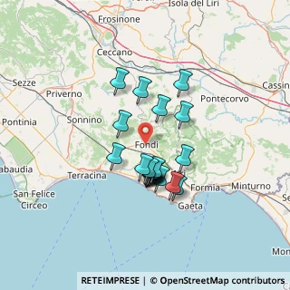 Mappa Via Giovanni Lanza, 04022 Fondi LT, Italia (11.1295)