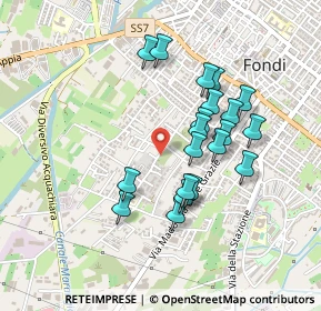 Mappa Via Spinete I°, 04022 Fondi LT, Italia (0.423)