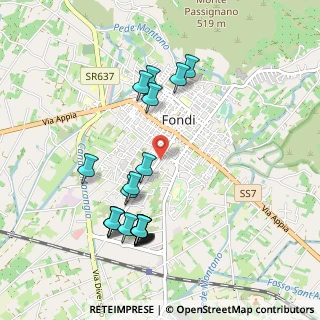 Mappa Via Veneto, 04022 Fondi LT, Italia (1.1055)