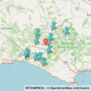 Mappa Via Vincenzo Bellini, 04022 Fondi LT, Italia (6.60273)