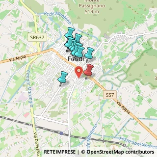 Mappa Via Vincenzo Bellini, 04022 Fondi LT, Italia (0.67692)