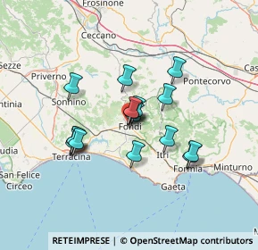 Mappa Via Gaetani Onorato II, 04022 Fondi LT, Italia (11.19563)