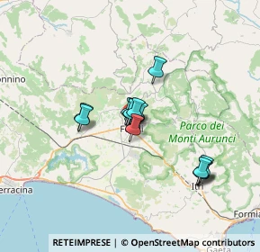 Mappa Via Vitruvio Vacca, 04022 Fondi LT, Italia (5.02)