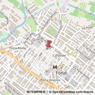 Mappa Via Vetruvio Vacca,  28, 04022 Fondi, Latina (Lazio)
