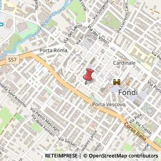 Mappa Via Camillo Benso Conte di Cavour, 11, 04022 Fondi LT, Italia, 04025 Lenola, Latina (Lazio)