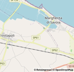 Mappa Strada provinciale 61, 76015 Margherita Di Savoia BT, Italia (1.384)
