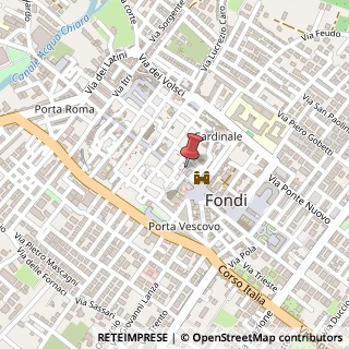 Mappa Piazza Giuseppe de Santis, 6, 04022 Fondi, Latina (Lazio)