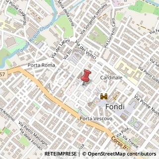 Mappa Corso Appio Claudio, 55, 04022 Fondi, Latina (Lazio)