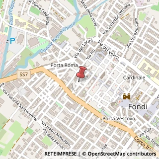 Mappa Via orazio flacco 3, 04022 Fondi, Latina (Lazio)