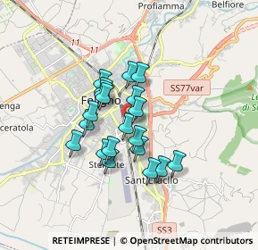 Mappa Via Antonio Mancinelli, 06034 Foligno PG, Italia (1.287)