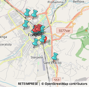 Mappa Via Antonio Mancinelli, 06034 Foligno PG, Italia (1.38333)