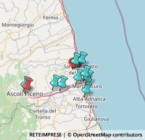 Mappa Via Colle in Su, 63075 Acquaviva Picena AP, Italia (10.25182)