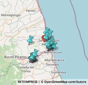 Mappa Via Colle in Su, 63075 Acquaviva Picena AP, Italia (11.02778)