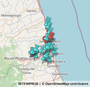 Mappa Via Colle in Su, 63075 Acquaviva Picena AP, Italia (9.7165)