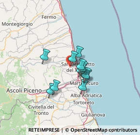 Mappa Via Colle in Su, 63075 Acquaviva Picena AP, Italia (9.13545)