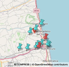 Mappa Via Colle in Su, 63075 Acquaviva Picena AP, Italia (6.72583)