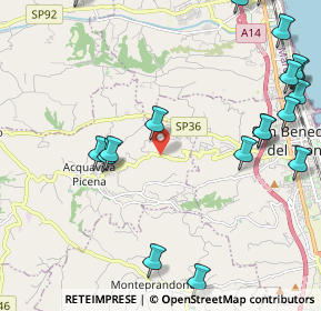 Mappa Via Colle in Su, 63075 Acquaviva Picena AP, Italia (3.035)