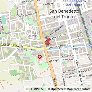 Mappa Via Gino Moretti, 3, 63074 San Benedetto del Tronto, Ascoli Piceno (Marche)