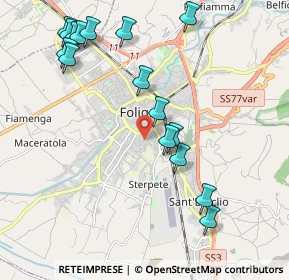Mappa Via Marco Polo, 06034 Foligno PG, Italia (2.3825)