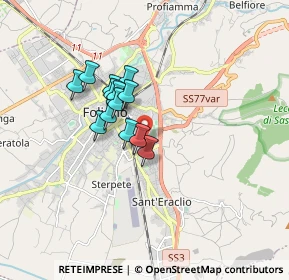 Mappa Via Flamina Vecchia, 06034 Foligno PG, Italia (1.25538)