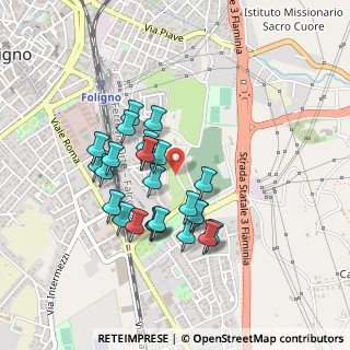Mappa Via Flamina Vecchia, 06034 Foligno PG, Italia (0.384)