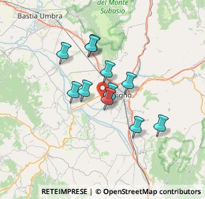 Mappa Via Monte Fumaiolo, 06034 Foligno PG, Italia (5.30727)