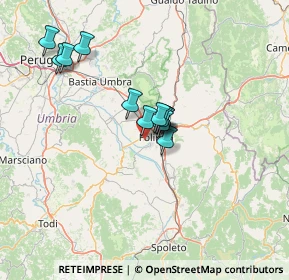 Mappa Via Monte Fumaiolo, 06034 Foligno PG, Italia (10.55917)